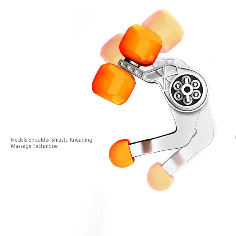 Electric Neck & Shoulder Massager with Heat – Shiatsu Kneading for Pain & Tension Relief