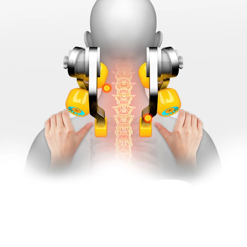 Electric Neck & Shoulder Massager with Heat – Shiatsu Kneading for Pain & Tension Relief