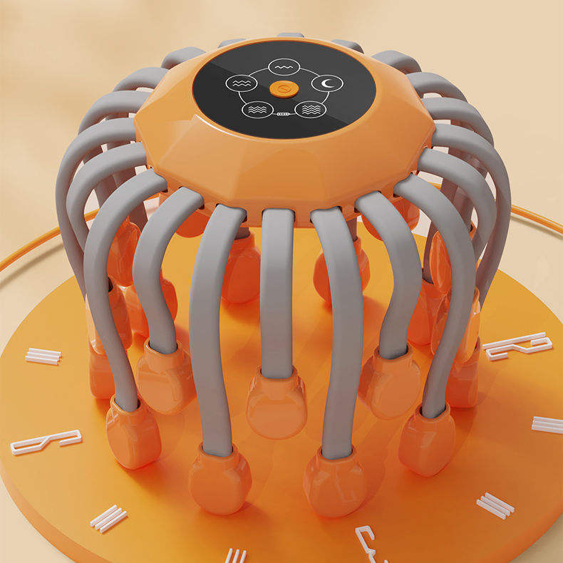 Cordless 20-Claw Electric Head Massager Promotes Circulation & Relieves Fatigue