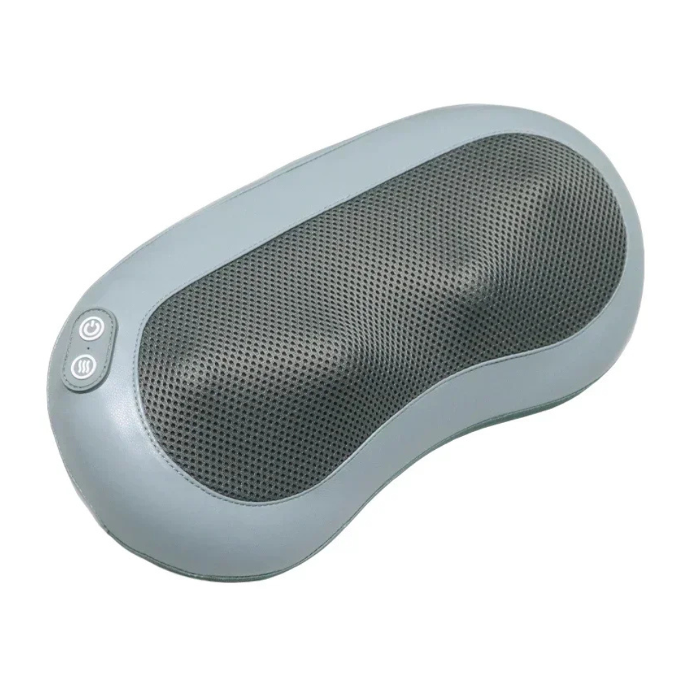 Heated Vibration Neck Pillow Massager with Remote Control – Peacock Blue