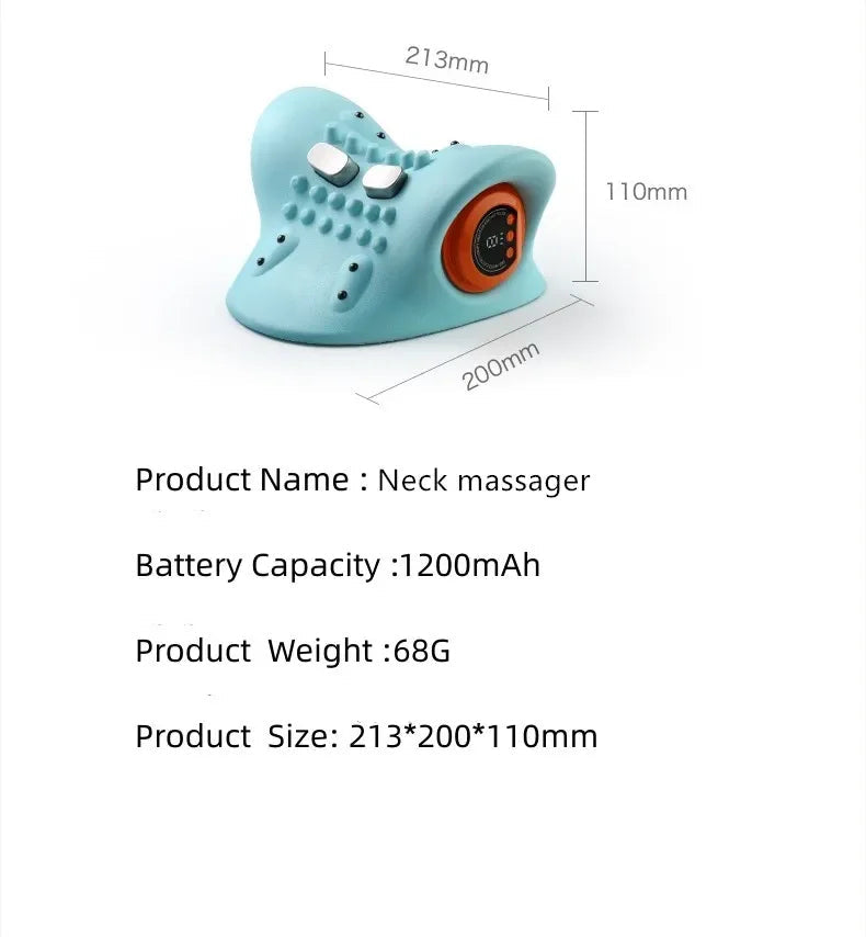 Cervical Pillow and Neck Massager with Heat and Vibration Therapy