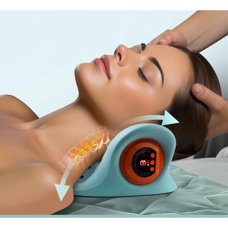 Cervical Pillow and Neck Massager with Heat and Vibration Therapy