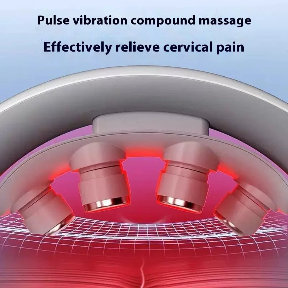 Wireless Shiatsu Neck & Shoulder Massager with Heating and Multi-Mode Relief