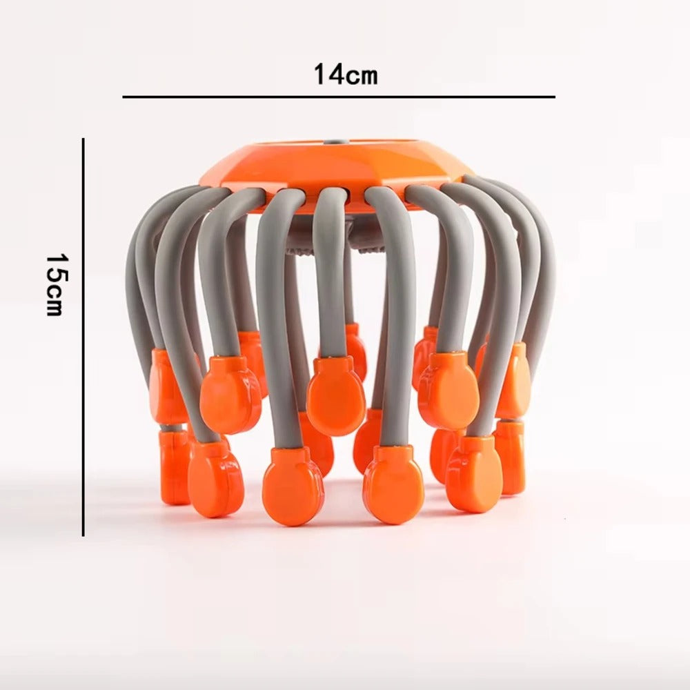Cordless 20-Claw Electric Head Massager Promotes Circulation & Relieves Fatigue